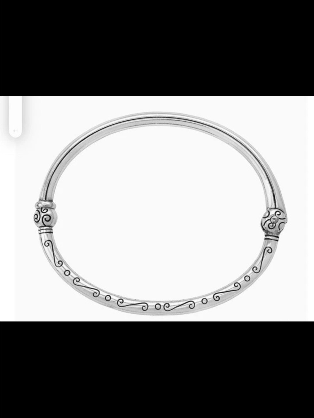 NWOT Brighton Best seller Silver Scrolled Bangle Bracelet